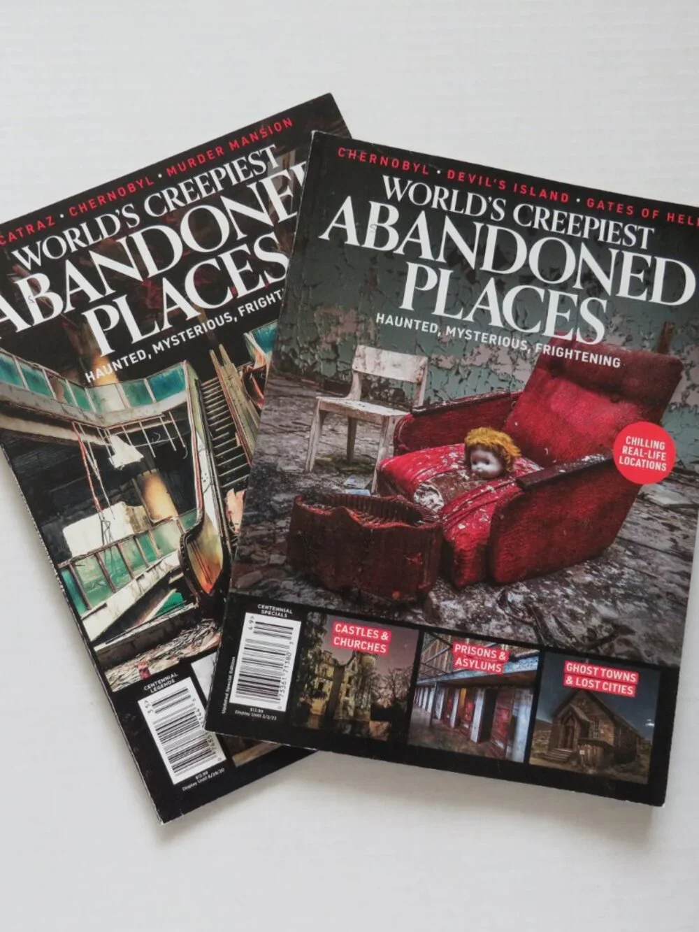 WORLD'S CREEPIEST ABANDONED PLACES LOT OF 2 MAGAZINES CENTENNIAL SPECIALS 2022